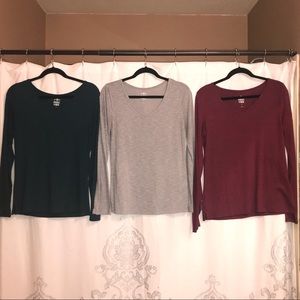 Pack of 3 long sleeve shirts